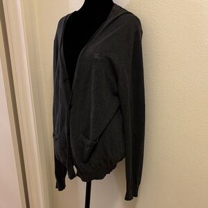 Burberry | Grey Button-Up Cardigan